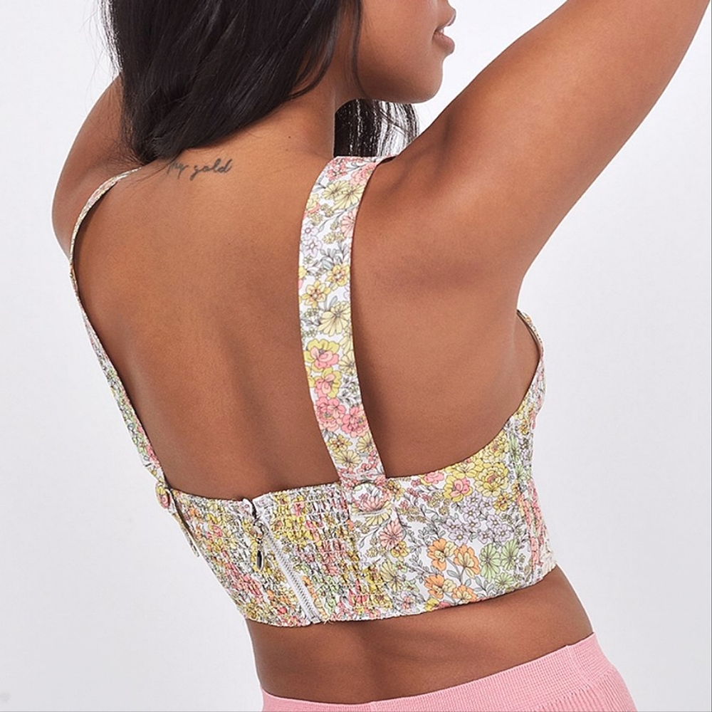 NEW FOR LOVE & LEMONS ESME FLORAL BUSTIER - Picture 4 of 4